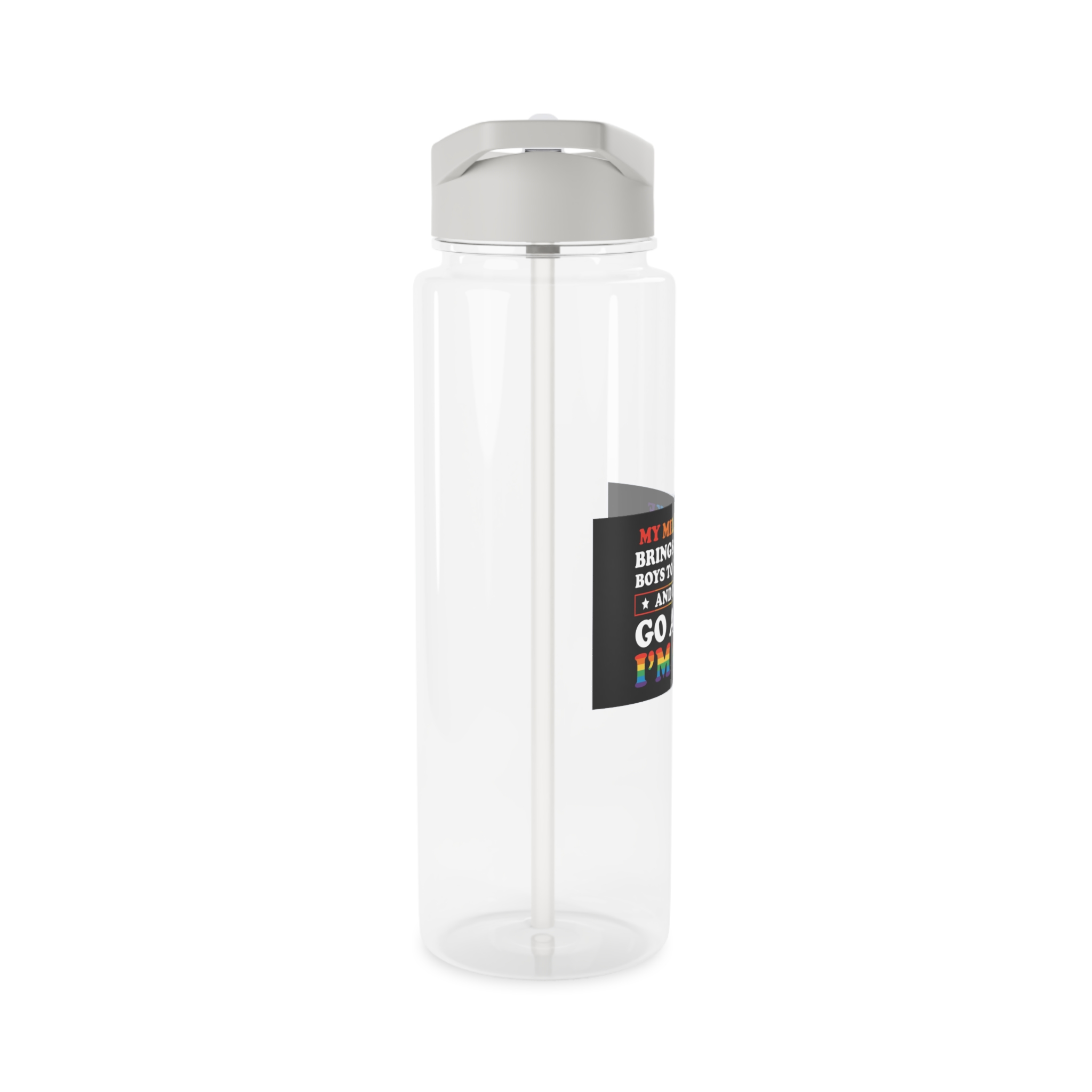 Pride Gay Lgbt Rainbow Tshirt Design Tritan Water Bottle - Image 8