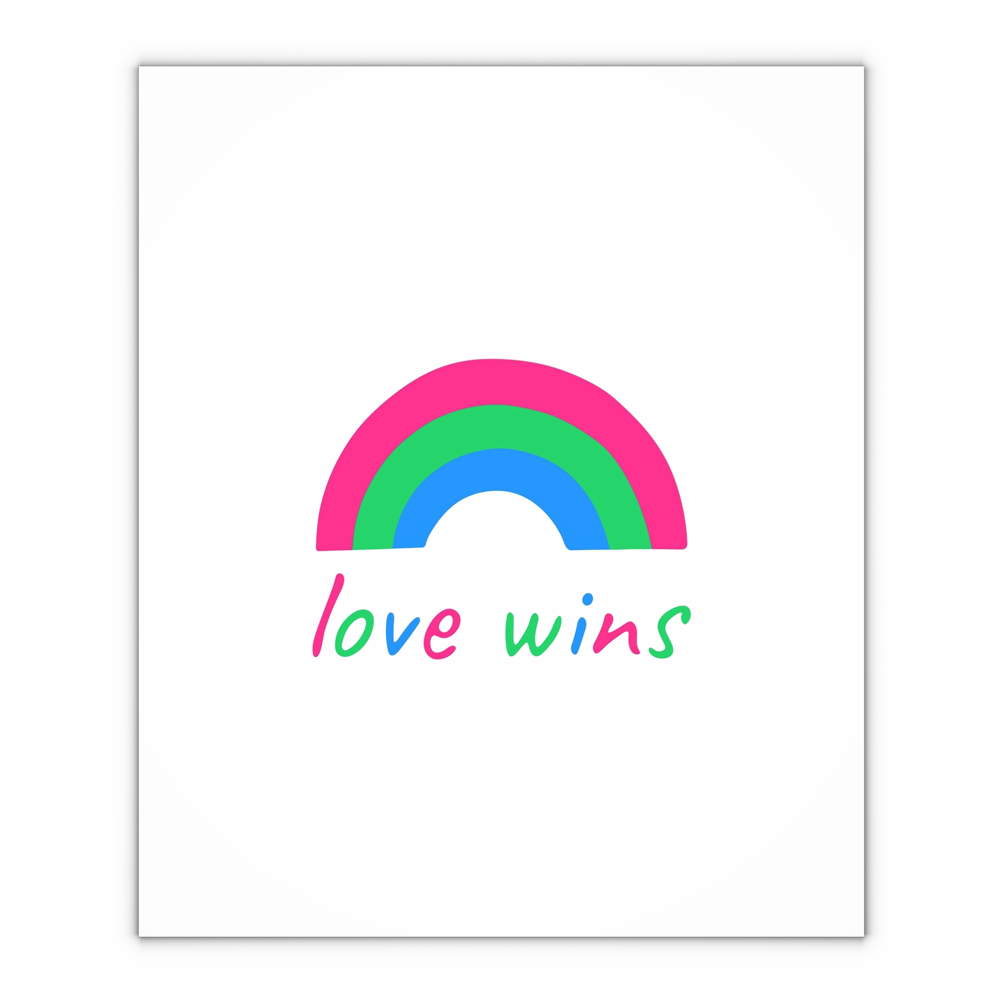 Colorful Rainbow Shape Polysexual Pride Flag Happy Pride Day Lgbtqia Community Pride Month Vector Hand Drawn Doodle Posters Stickers Logo Cards Gift Wrapping Paper Sheets 1pc - Image 4