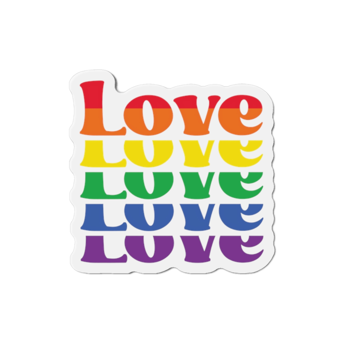 Gay Pride Svg Design (1) Die Cut Magnets