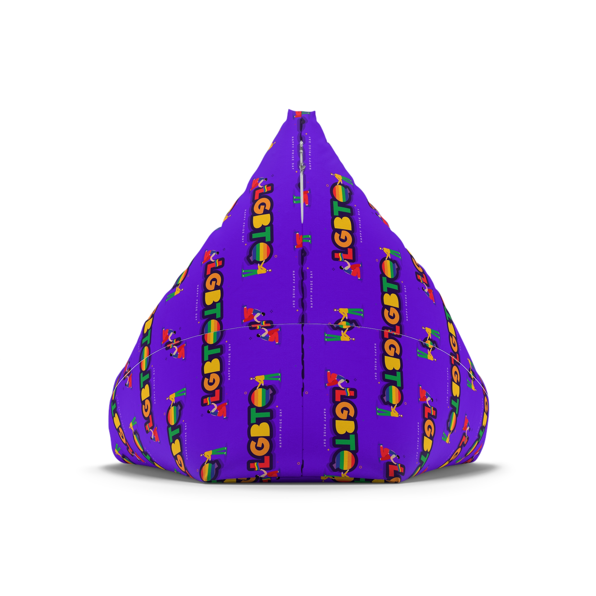 Lgbtq Community Banner Design With Illustration Gay Couple Bean Bag Chair Cover - Image 6