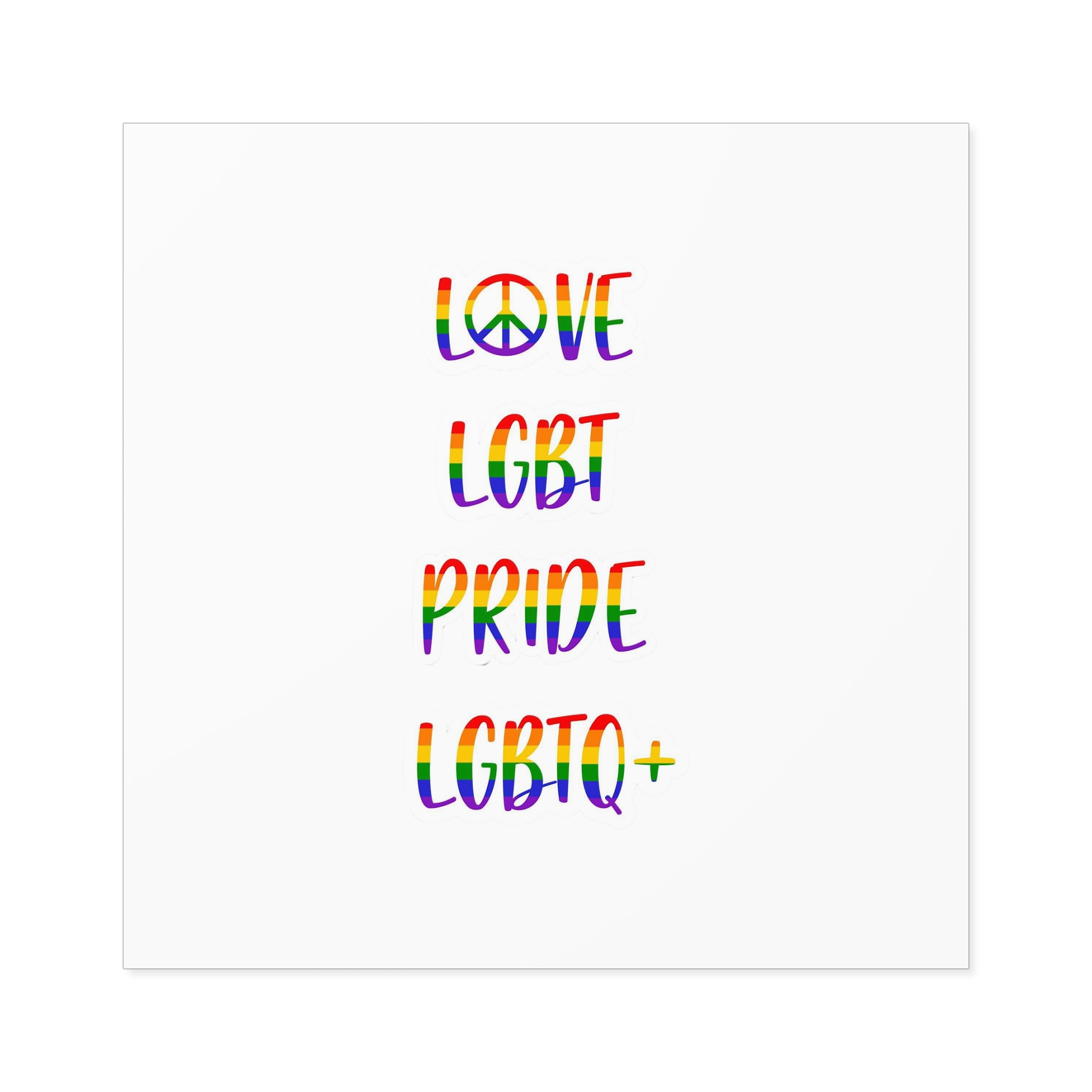 Lgbt Pride Month June Poster Card Banner Background Vector Illustration Laminate Stickers Square - Image 77