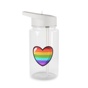 Pride Heart Cartoon Style Tritan Water Bottle