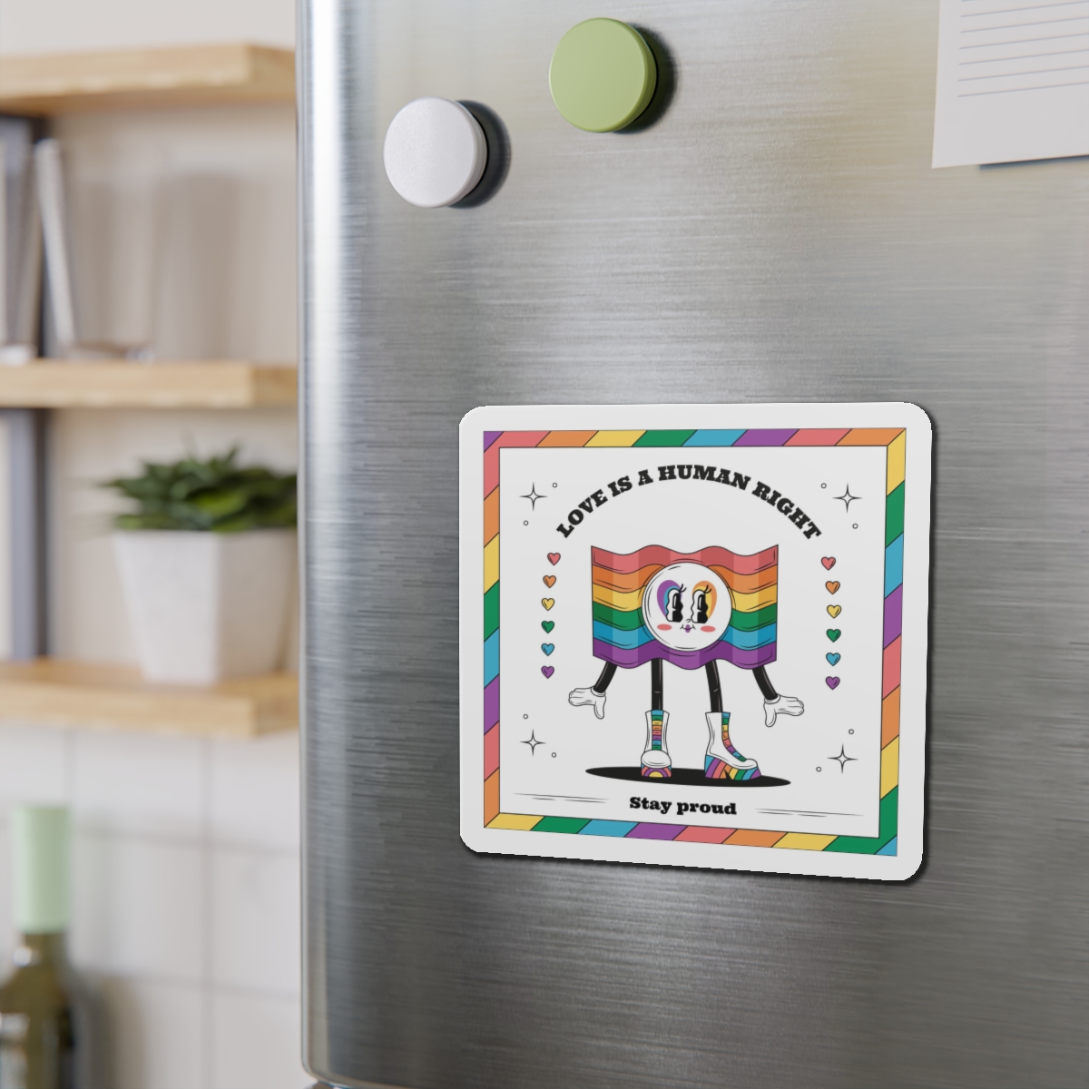 Hand Drawn Illustration Pride Month Celebration(5) Die Cut Magnets - Image 12