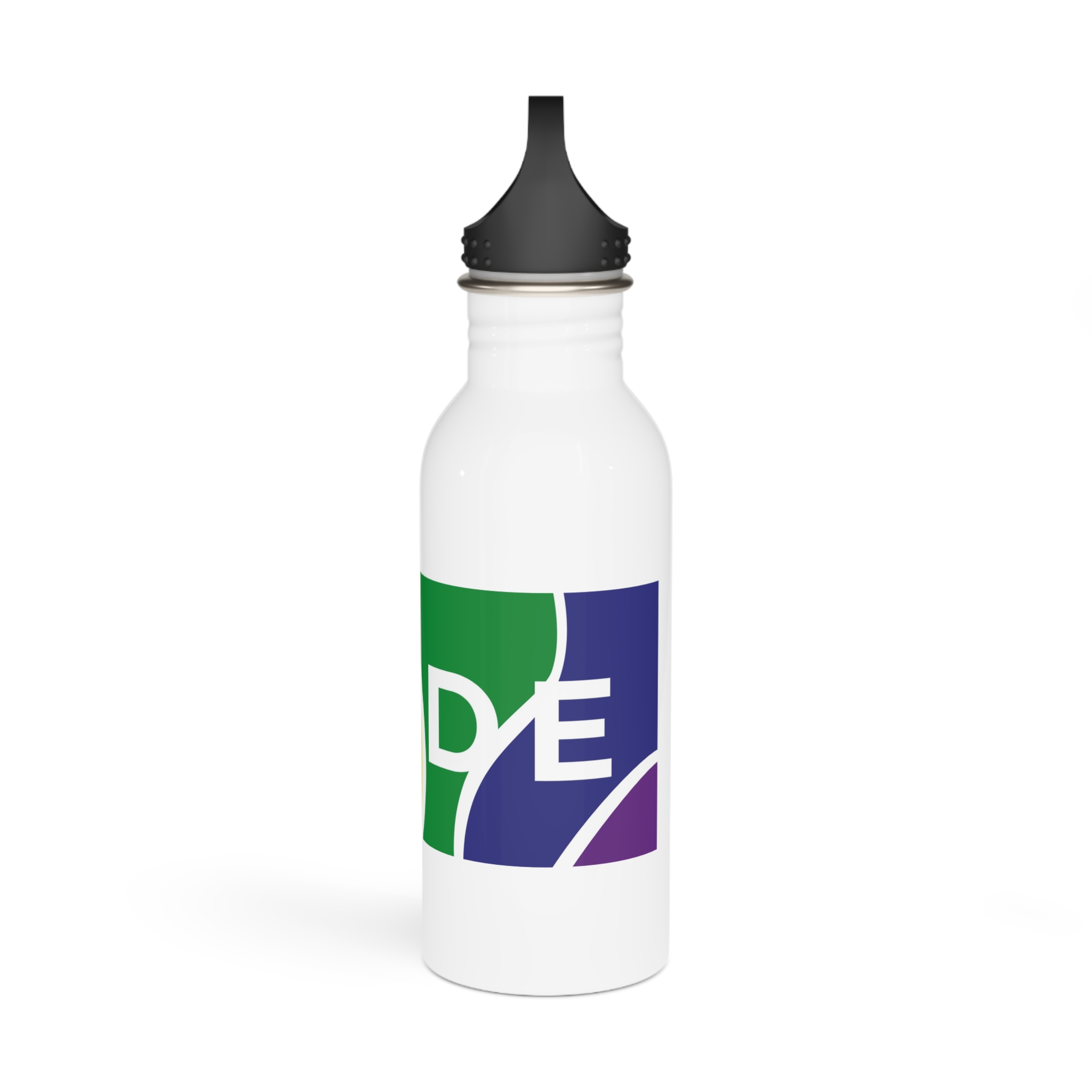 Gay Pride Month Colors Lgbtq Rainbow Background Tolerance Festival Stainless Steel Water Bottle - Image 4