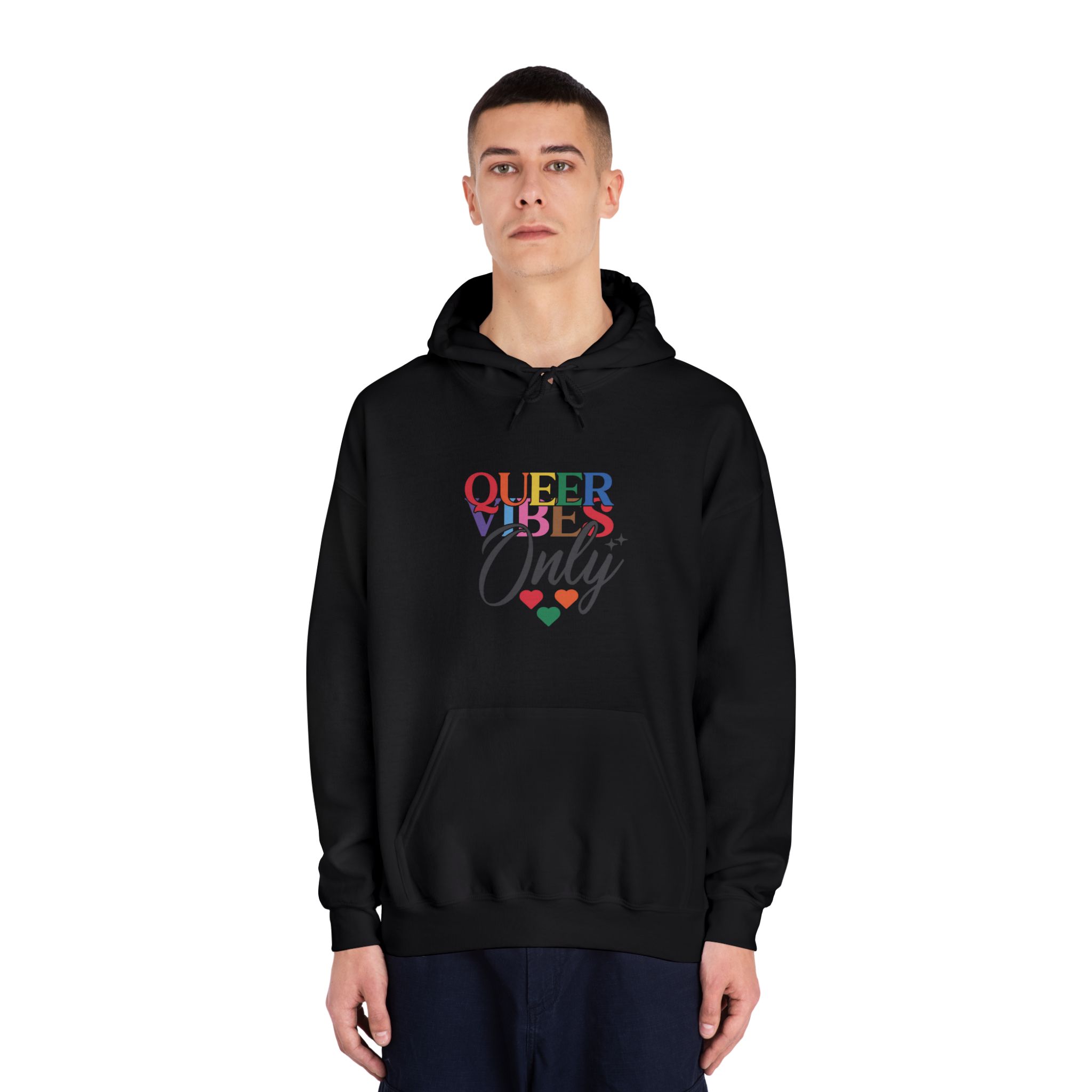 Lgbtq Pride Month Quote Eps Design Vector Pride Design Template(1) Unisex Dryblend Hooded Sweatshirt - Image 11