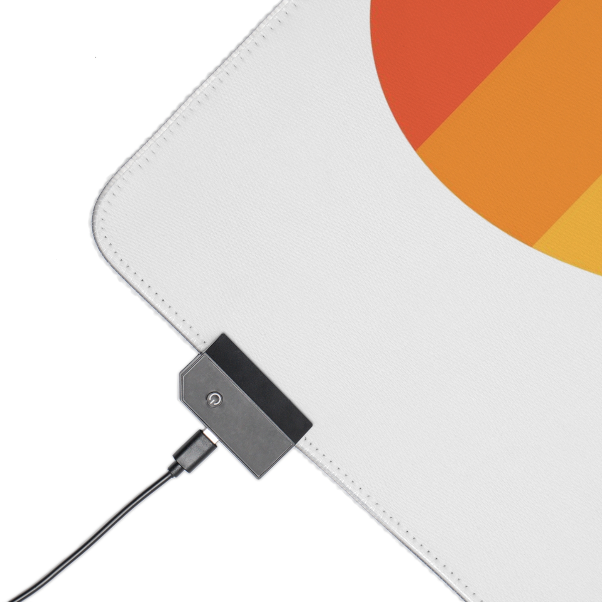 Vector Illustration Rainbow Heart Symbolizing Love Inclusivity Featuring Vibrant Stripes - Led Gaming Mouse Pad - Image 15
