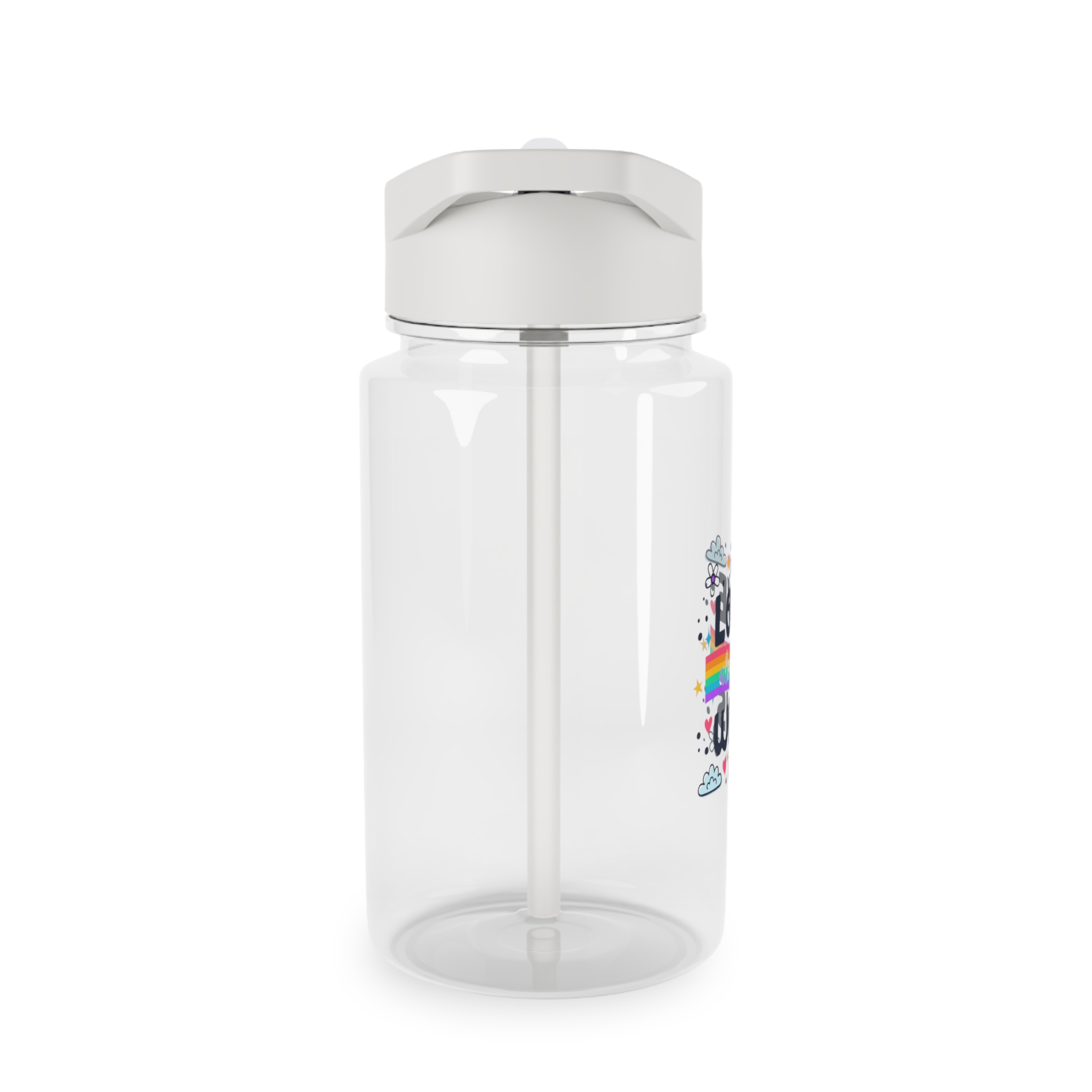 Pride Day Lettering Style Tritan Water Bottle - Image 4