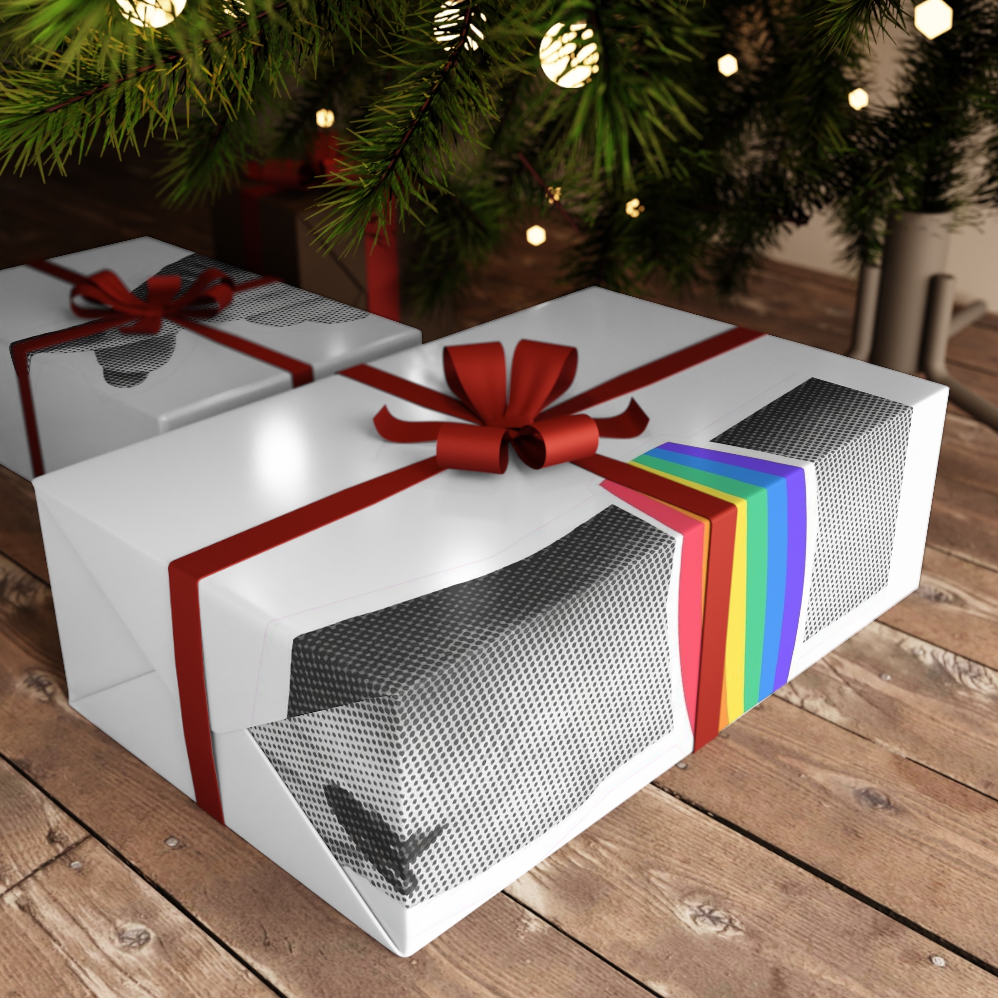 Pride Month Card Lgbtq Trendy Retro Collage Halftone Hands Vector Illustration Poster Banner Gift Wrapping Paper Sheets 1pc - Image 3