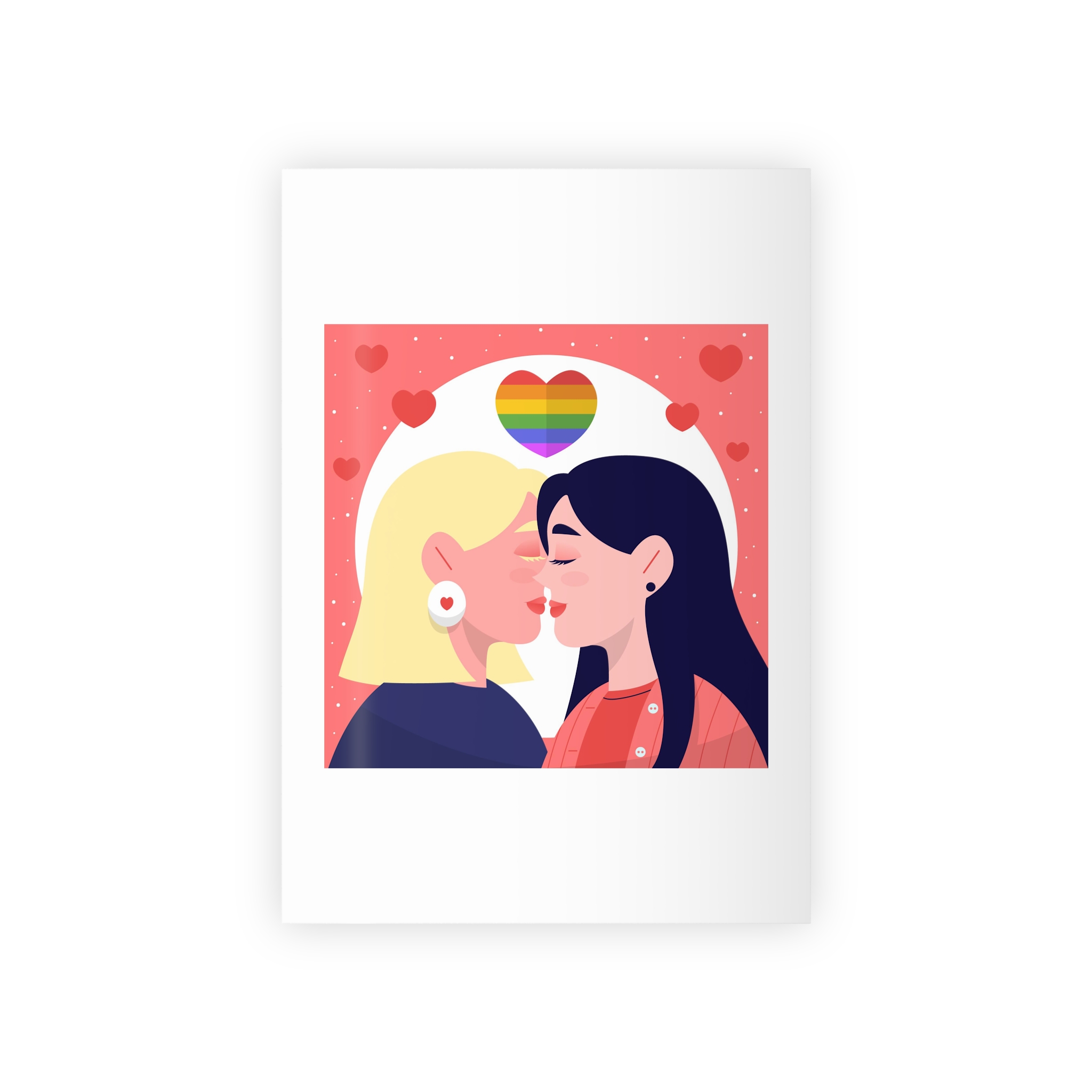 Lesbian Pride Design 2D6E26 Gift Wrapping Paper Rolls 1pc