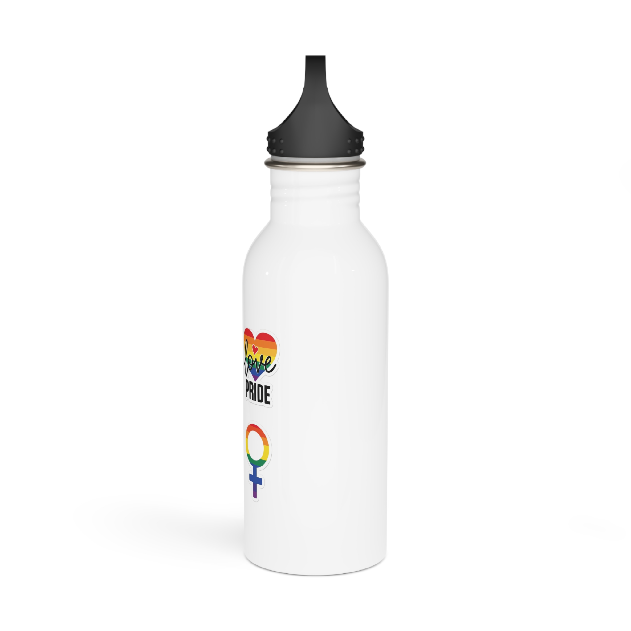 Celebrate Diversity Inclusion With Pride Symbols Rainbow Designs Stainless Steel Water Bottle - Image 4