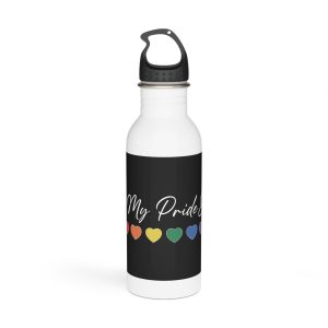 Pride Lgbtq Gay Typography Vector Tshirt Design(2) Stainless Steel Water Bottle