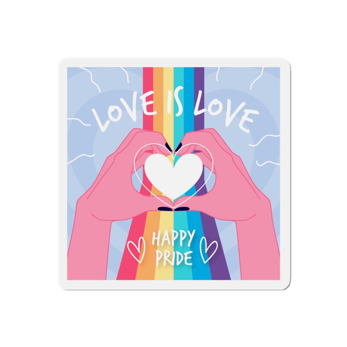 Pride Day Celebration Design Die Cut Magnets - Image 7