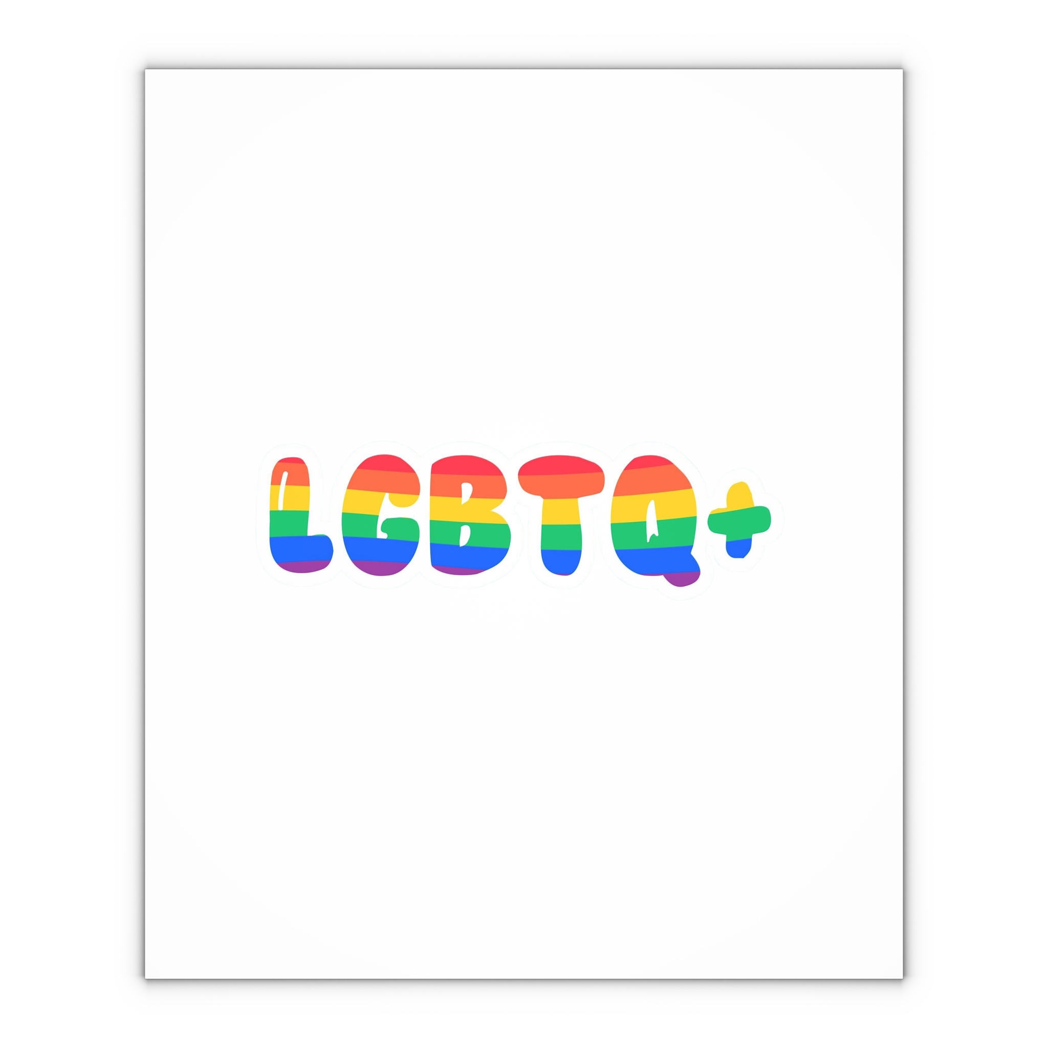 Pride Rainbow Lettering Text Writing Pattern Freedom Love Heart Homo Colors Flag Parade Lgbtq Flag W Gift Wrapping Paper Sheets 1pc - Image 4