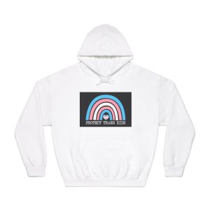 Poster That Says Protection Boys Their Kids Unisex Dryblend Hooded Sweatshirt