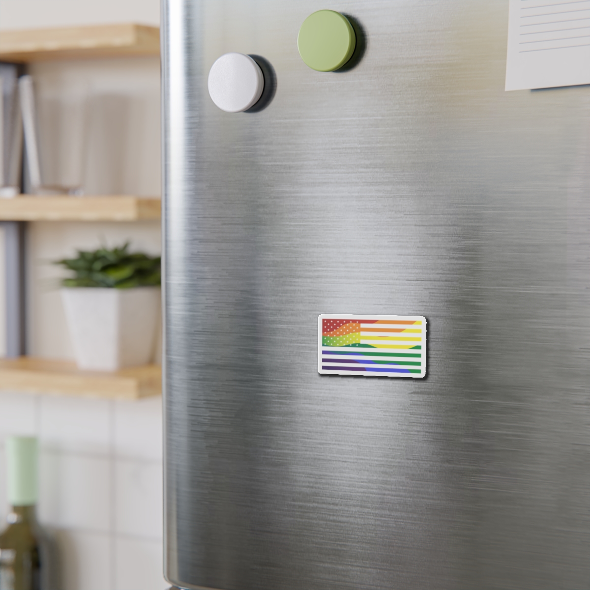 Pride Month America Concept Us Pride Month Flag Die Cut Magnets - Image 3