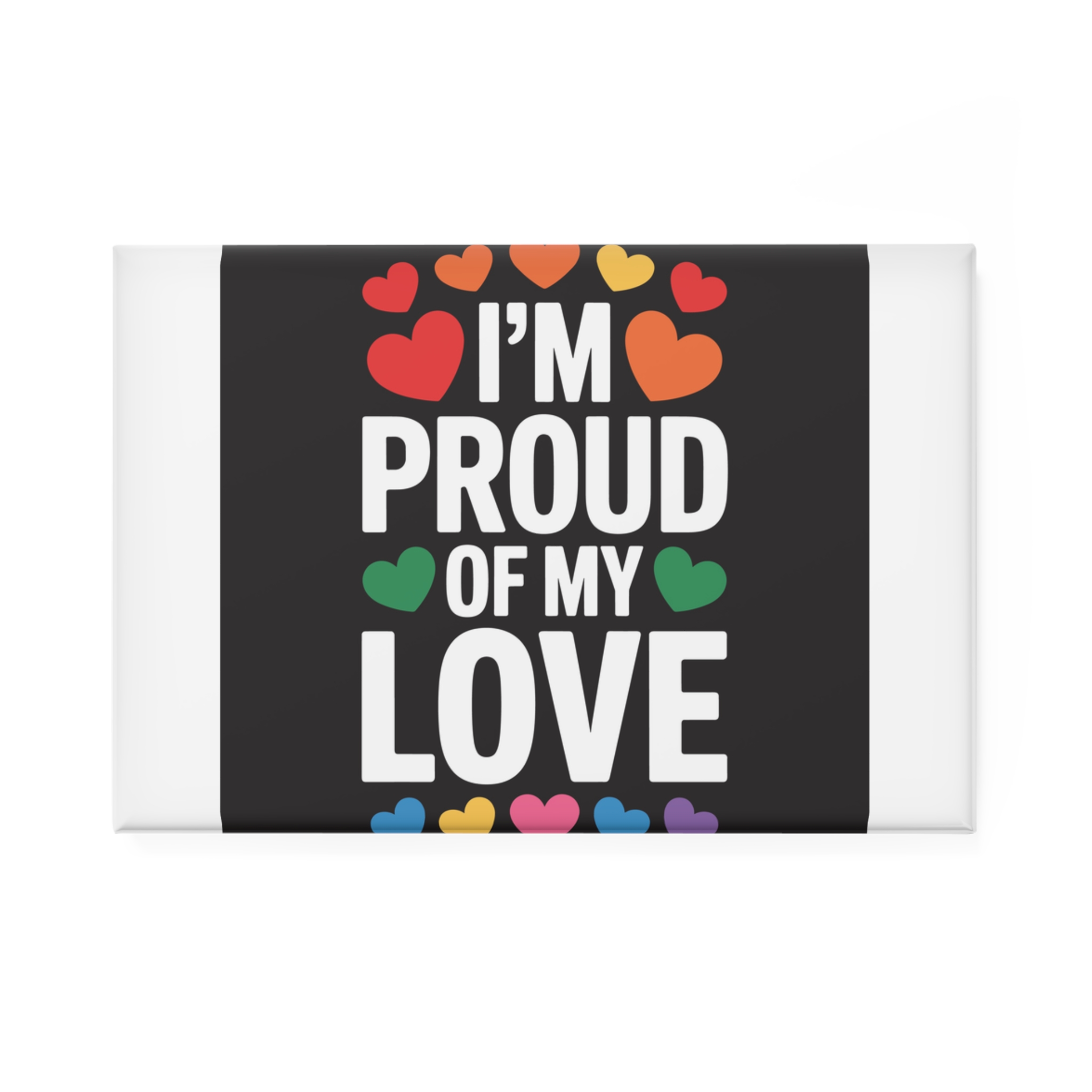 Lesbian Pride Design E2362C Button Magnet Rectangle 1 And 10 Pcs