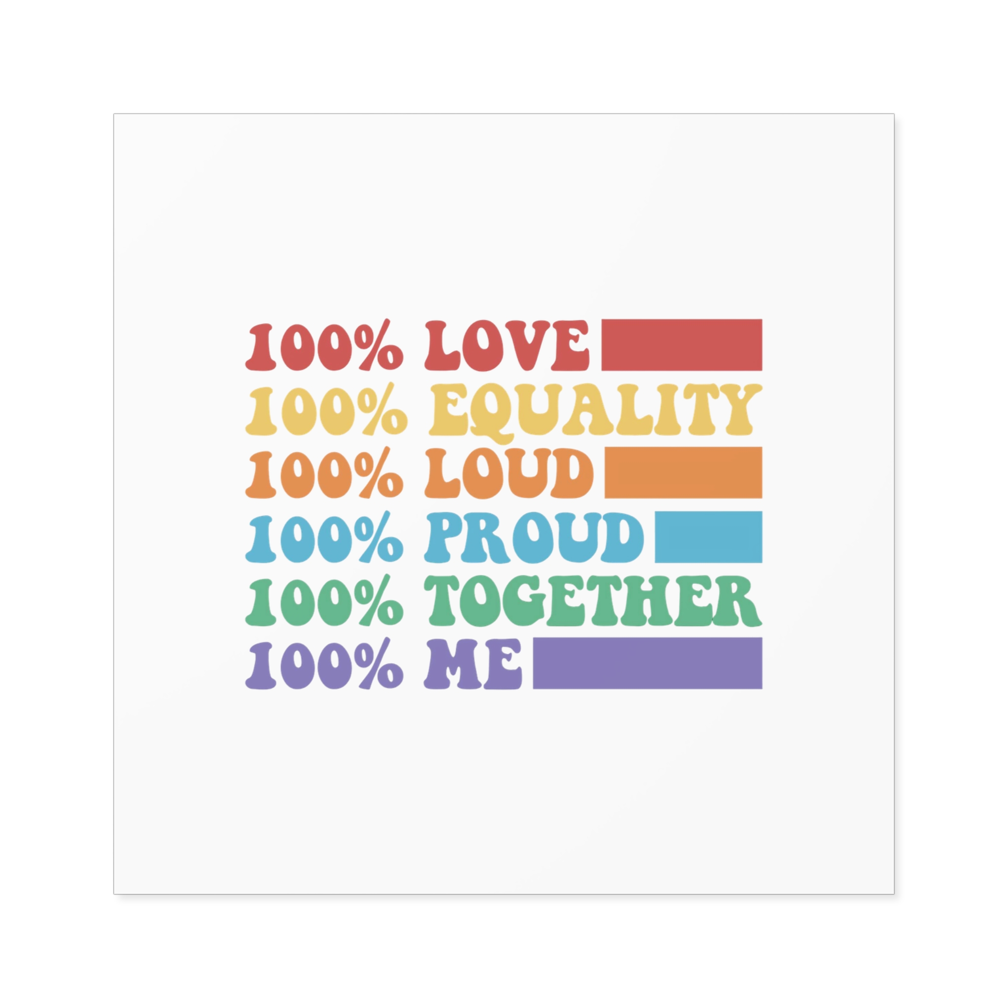 Pride Lgbt Gay Typography T Shirt Design Laminate Stickers Square - Image 37