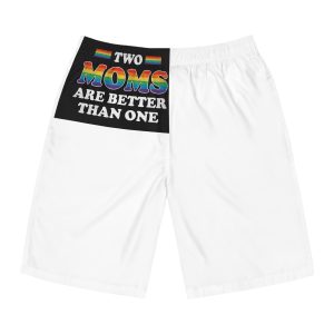 Pride Gay Rainbow Typography Vector Premium T Shirt(2) Mens Board Shorts Aop