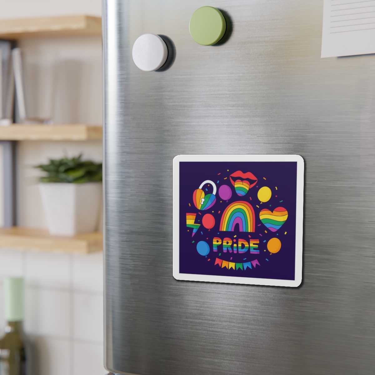 Hand Drawn Elements Collection Pride Month Celebration Die Cut Magnets - Image 9