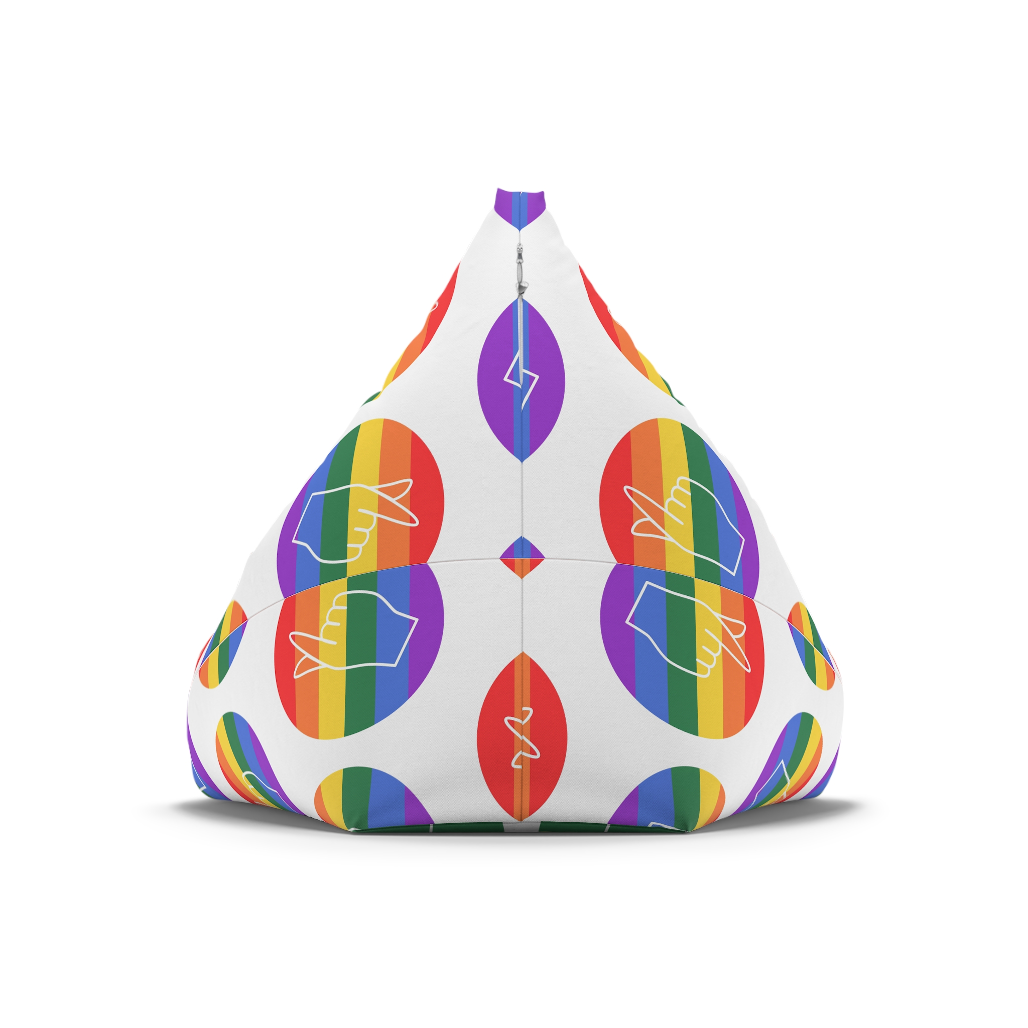 Lgbtq Diversity Rainbow Pride Concept Vector Isolated Illustration Bean Bag Chair Cover - Image 6