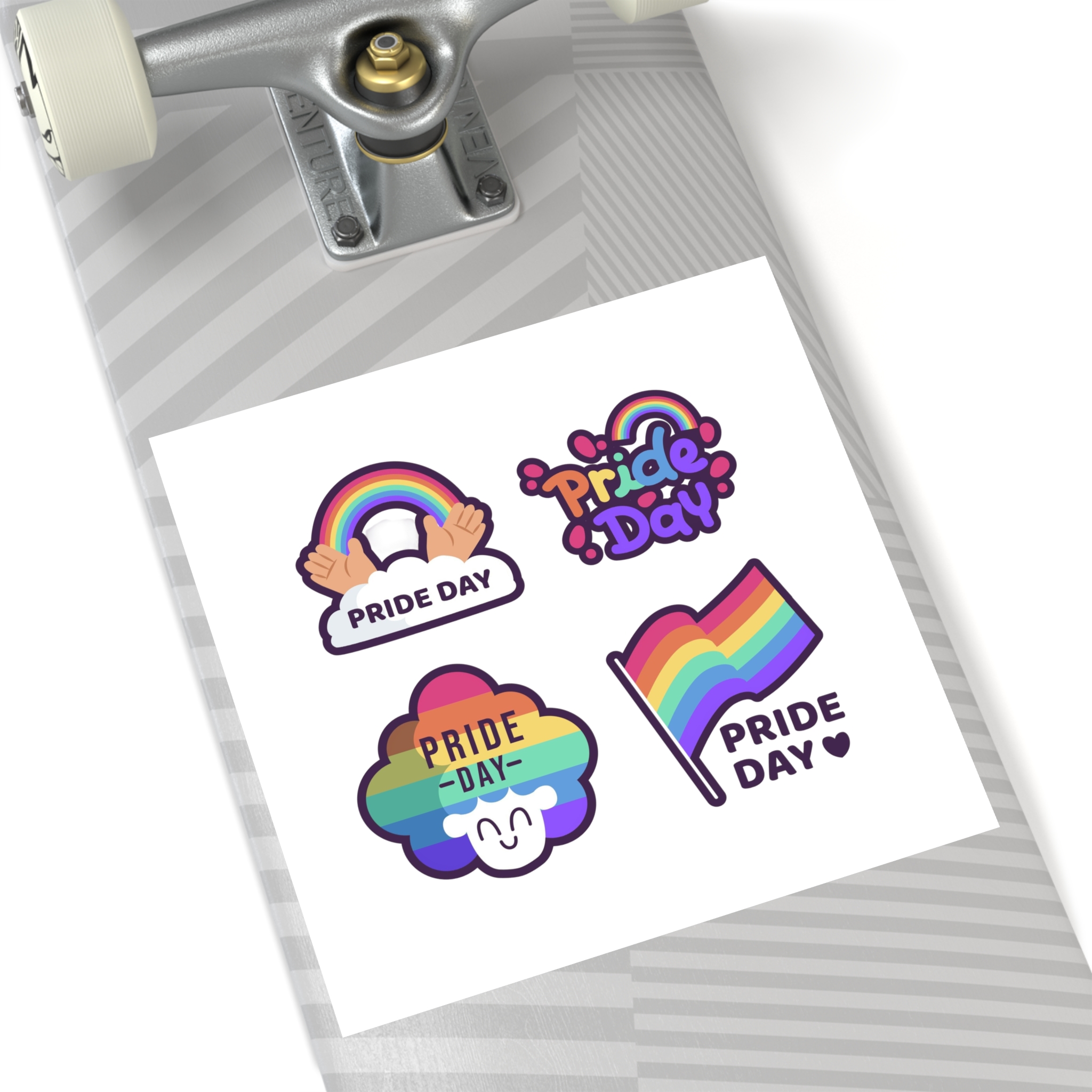 Labels With Pride Day Event Laminate Stickers Square - Image 64