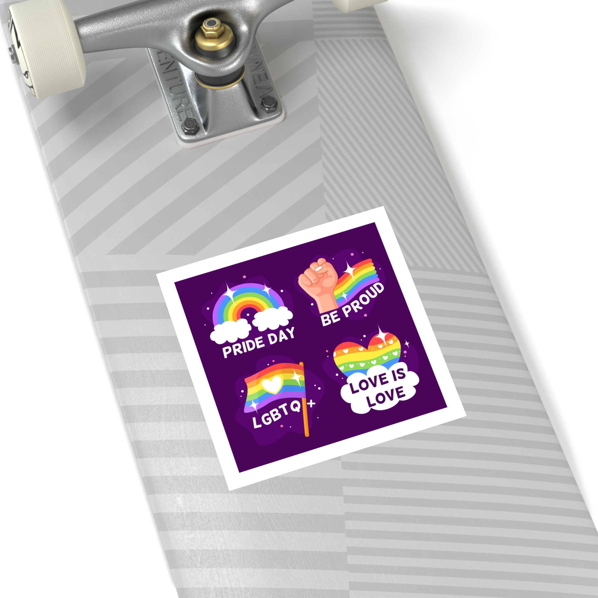 Pride Day Badges Collection Laminate Stickers Square - Image 44
