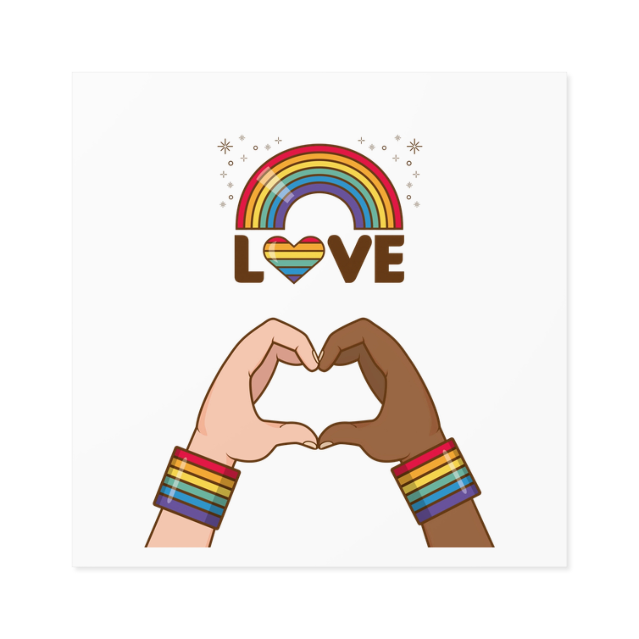 Lgbt Pride Element Collection Laminate Stickers Square - Image 9