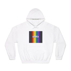 Lgbtq Paper Sign Rainbow Flag Unisex Dryblend Hooded Sweatshirt