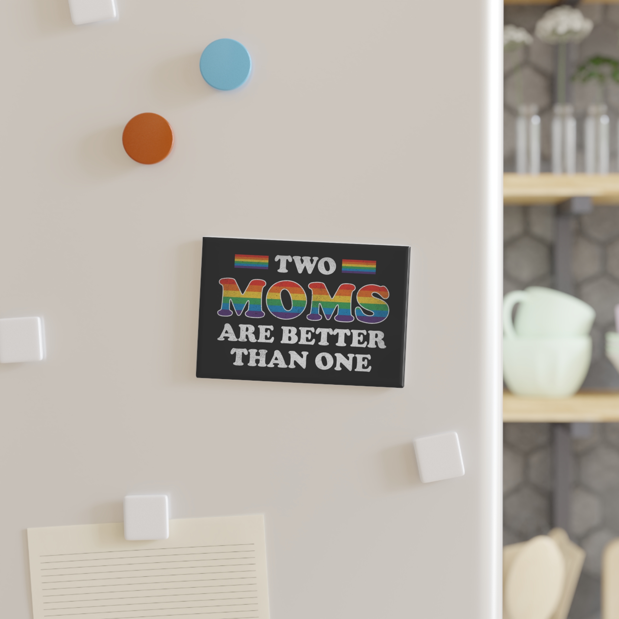 Pride Gay Rainbow Typography Vector Premium T Shirt(2) Button Magnet Rectangle 1 And 10 Pcs - Image 3