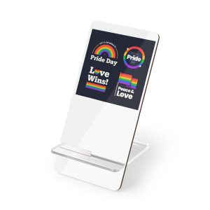 Flat Pride Day Badge Collection 2 Mobile Display Stand For Smartphones