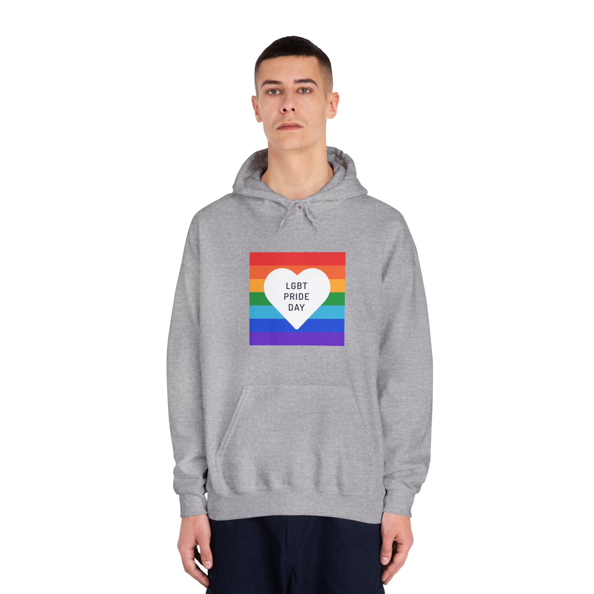 Pride Day 1 Unisex Dryblend Hooded Sweatshirt - Image 15