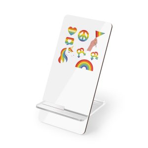 Flat Lgbt Pride Month Elements Collection Mobile Display Stand For Smartphones