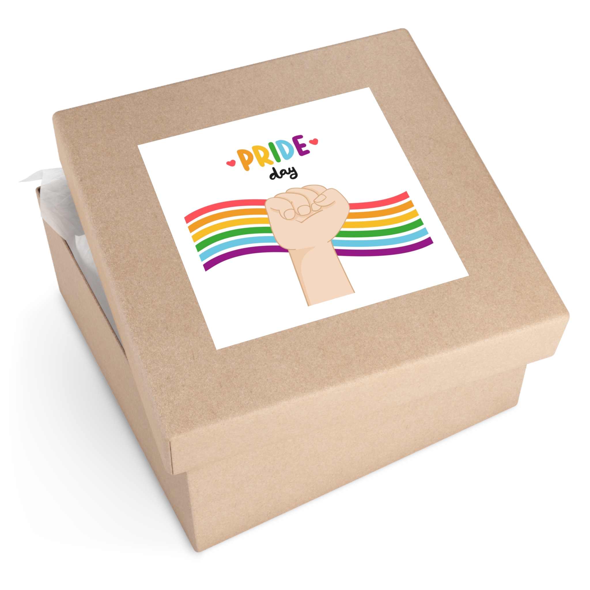 Pride Day Concept (2) Laminate Stickers Square - Image 63