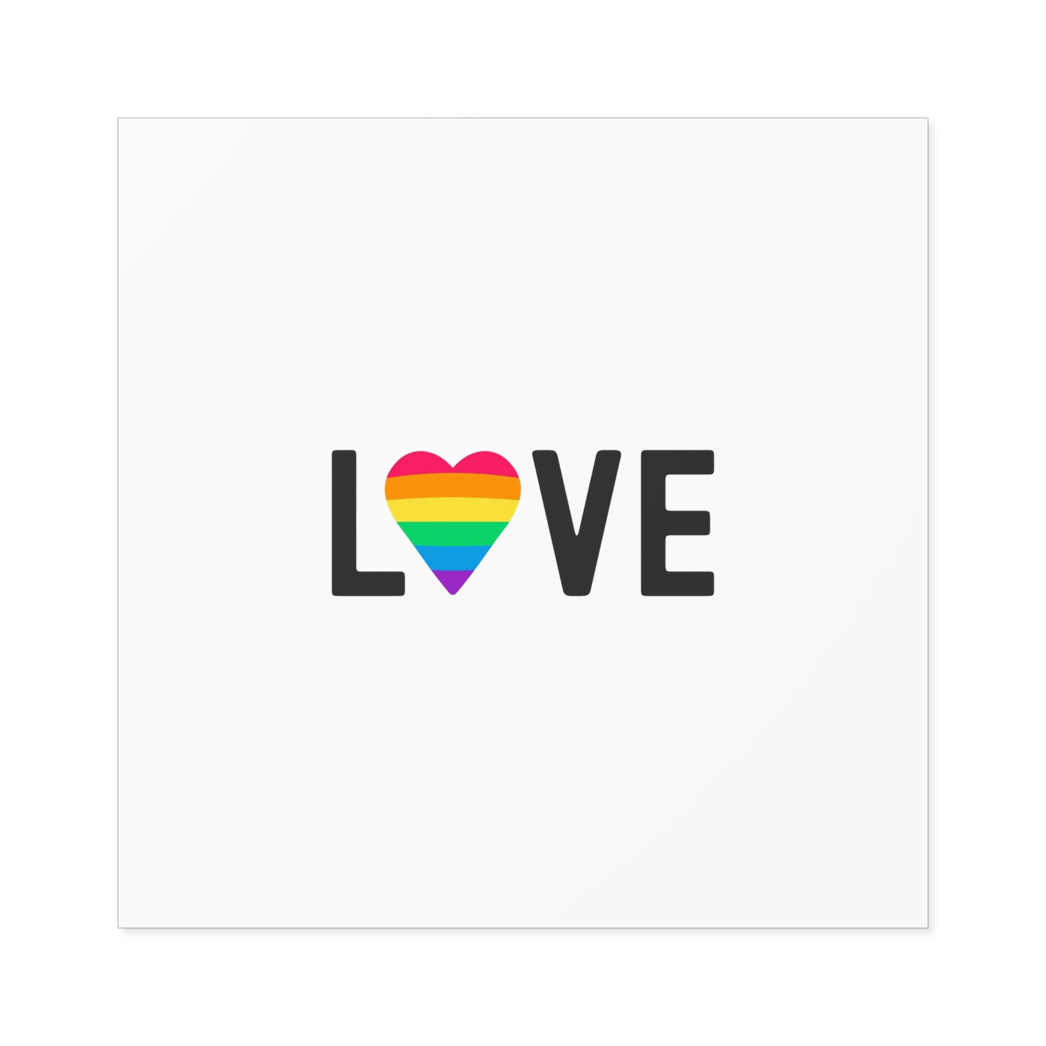 Love Lgbt Rainbow Heart Diversity Love Flag Flat Vector Illustration Laminate Stickers Square - Image 45