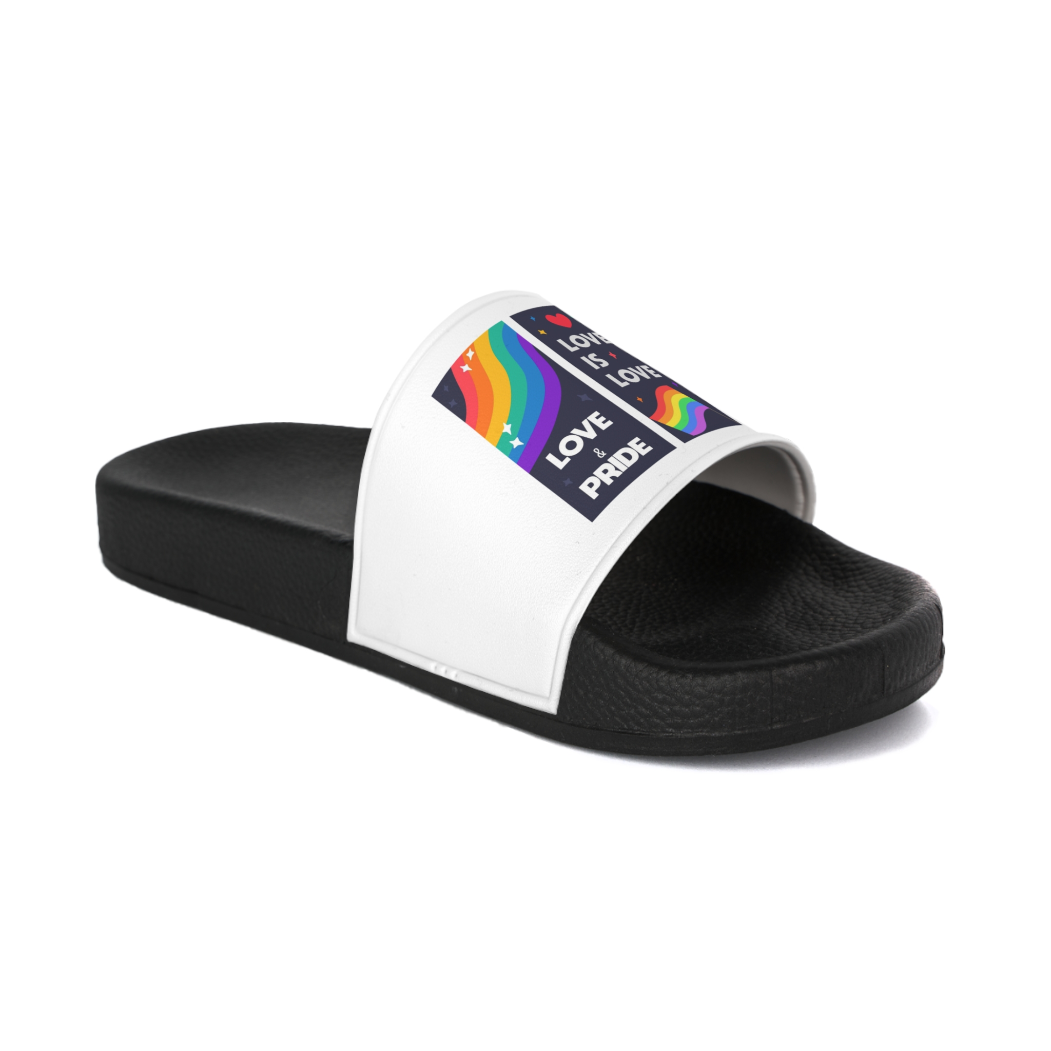 Lgbt Wallpapers Pride Day Celebration Mens Slide Sandals - Image 2
