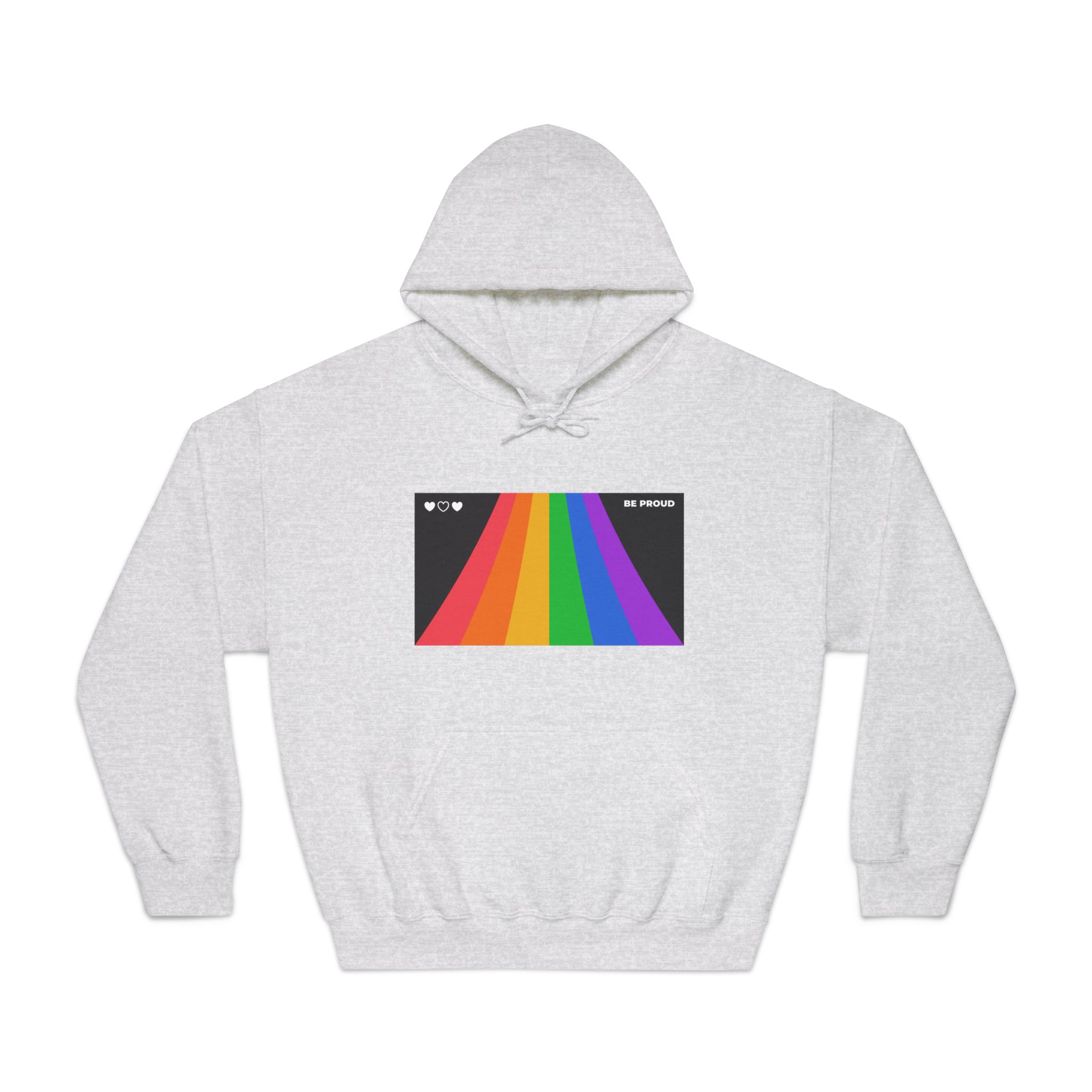 Modern Colorful Pride Zoom Background Unisex Dryblend Hooded Sweatshirt - Image 5