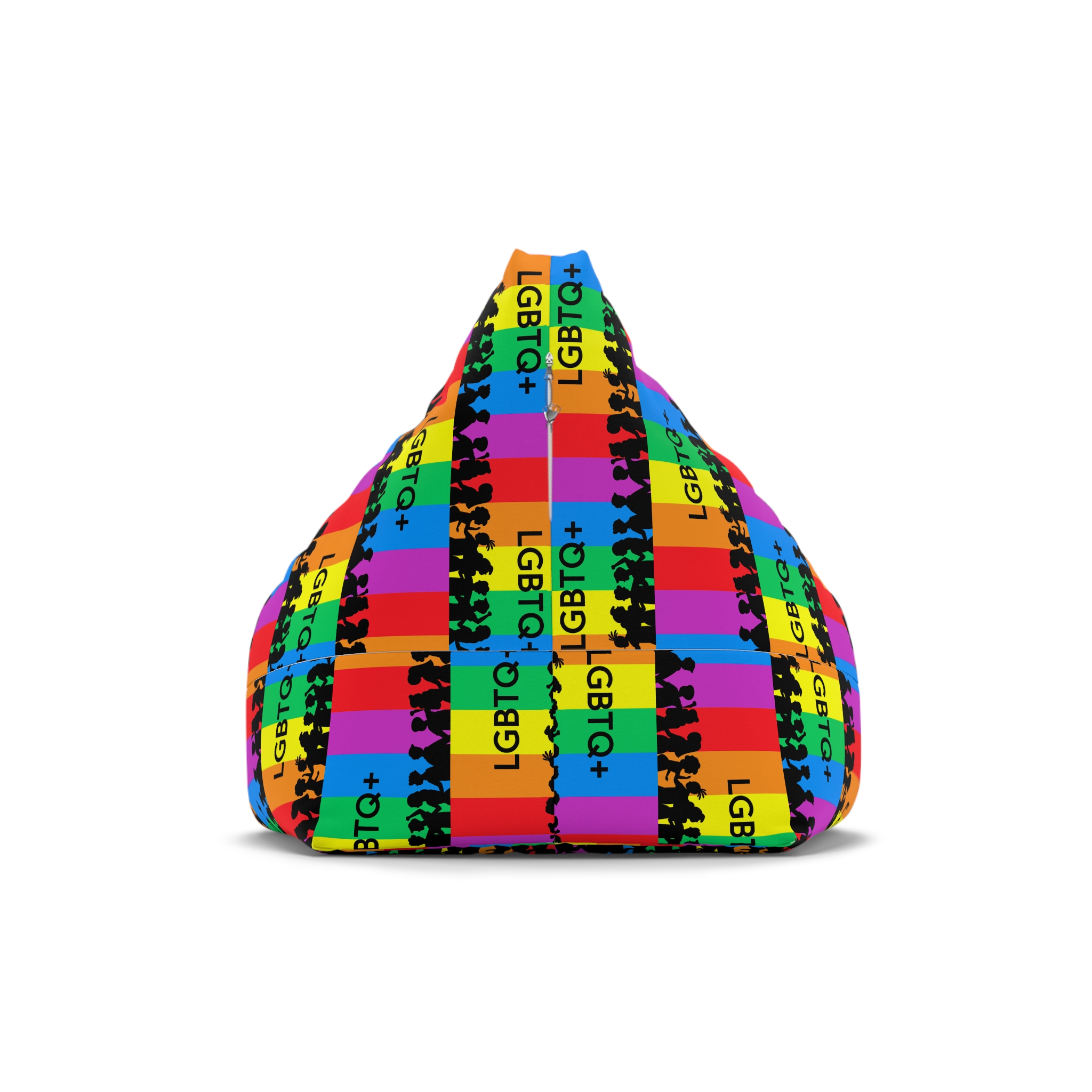 Rainbow Lgbt Lgbtqia Pride Flag Sign Flat Icon Bean Bag Chair Cover - Image 2