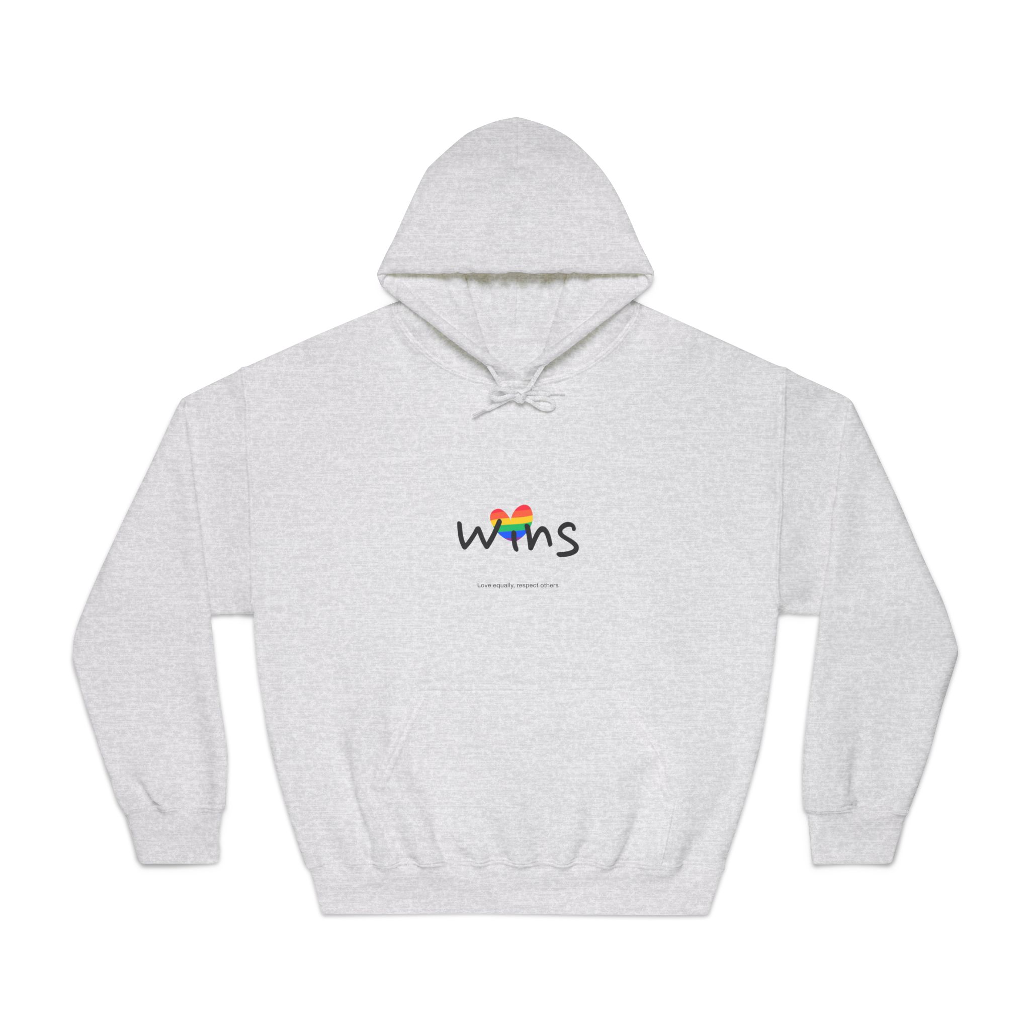 Love Letter Pride Rainbow Lettering Text Writing Pattern Freedom Love Heart Homo Colors Flag Parade (2) Unisex Dryblend Hooded Sweatshirt - Image 5