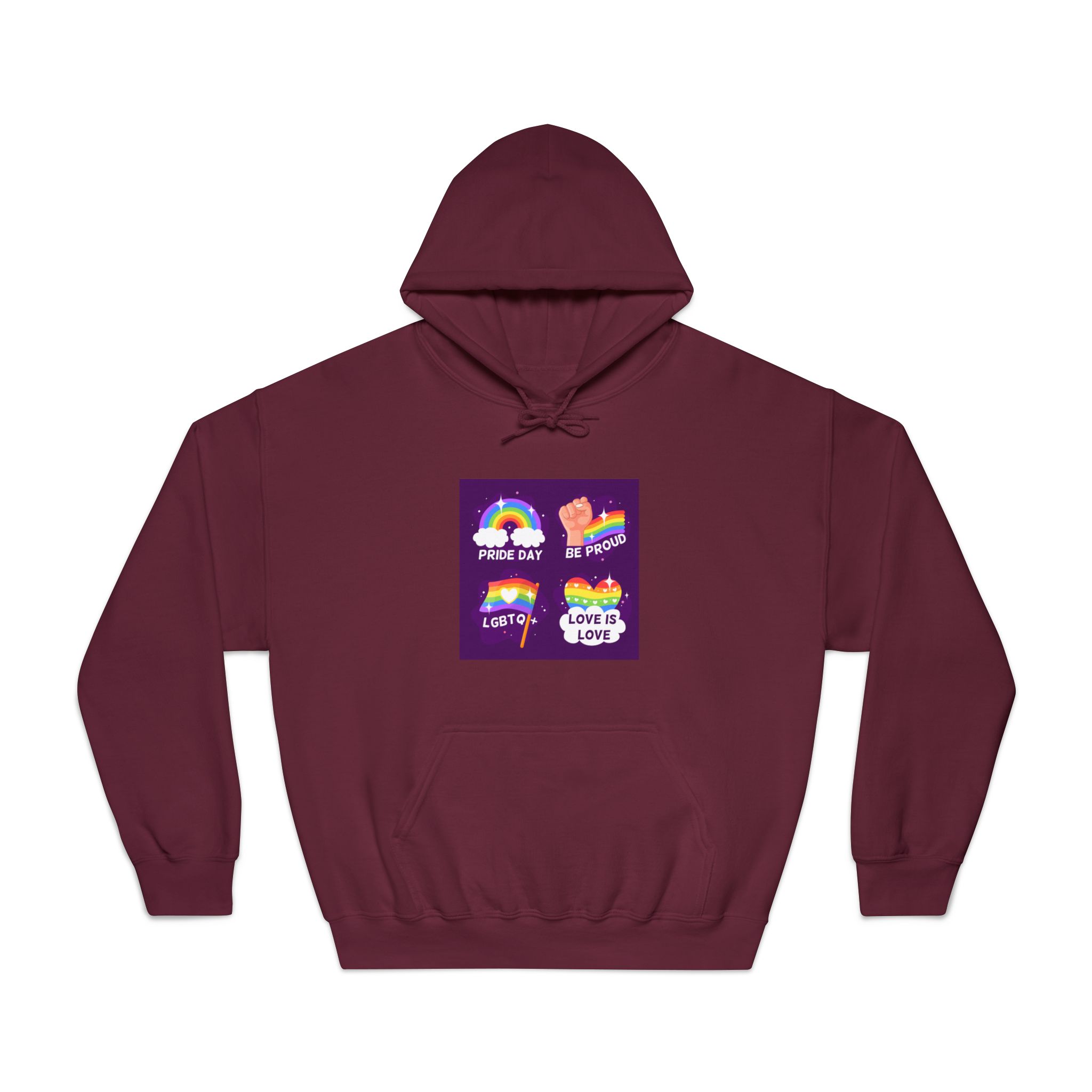 Pride Day Badges Collection Unisex Dryblend Hooded Sweatshirt - Image 17
