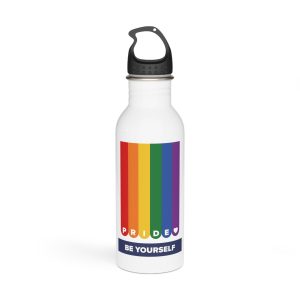Lgbt Pride Month June Lesbian Gay Bisexual Transgender Lgbtq Flag Rainbow Vector Stainless Steel Water Bottle