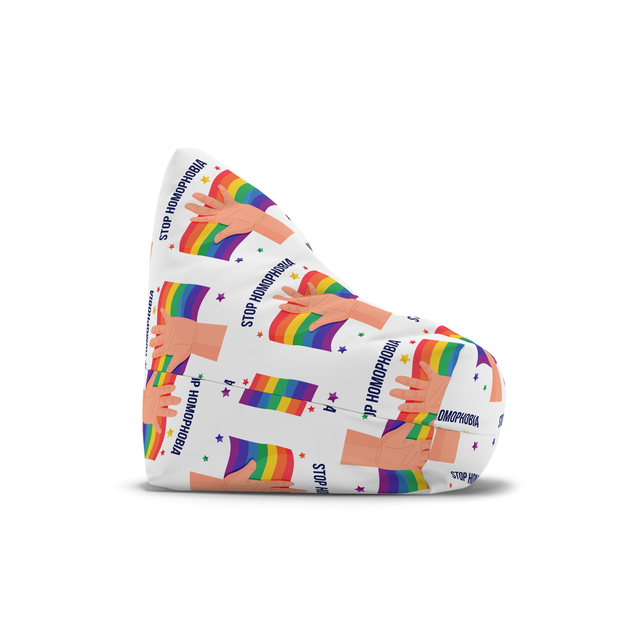 Stop Homophobia Bean Bag Chair Cover - Image 3