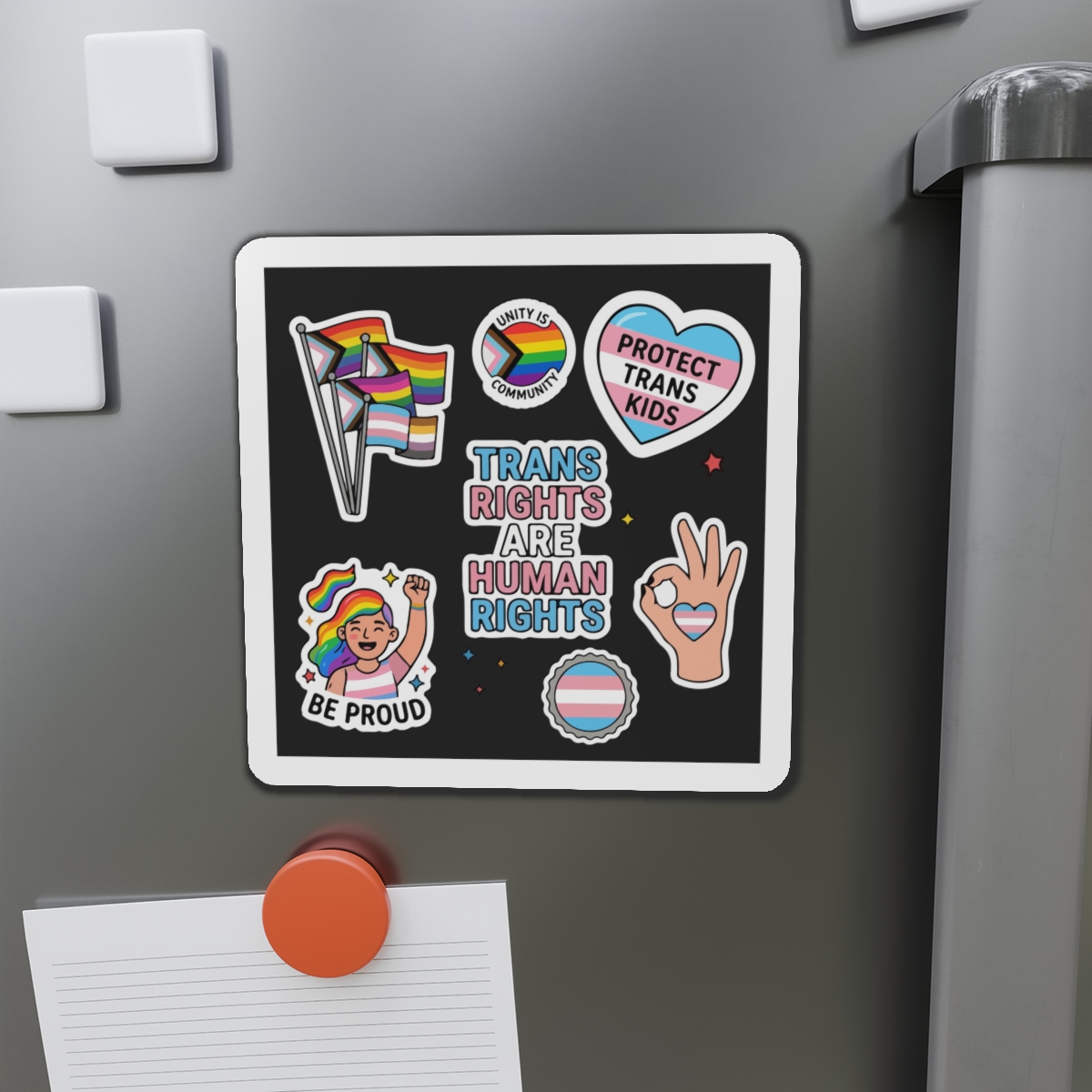 Lesbian Pride Design 33FA21 Die Cut Magnets - Image 14