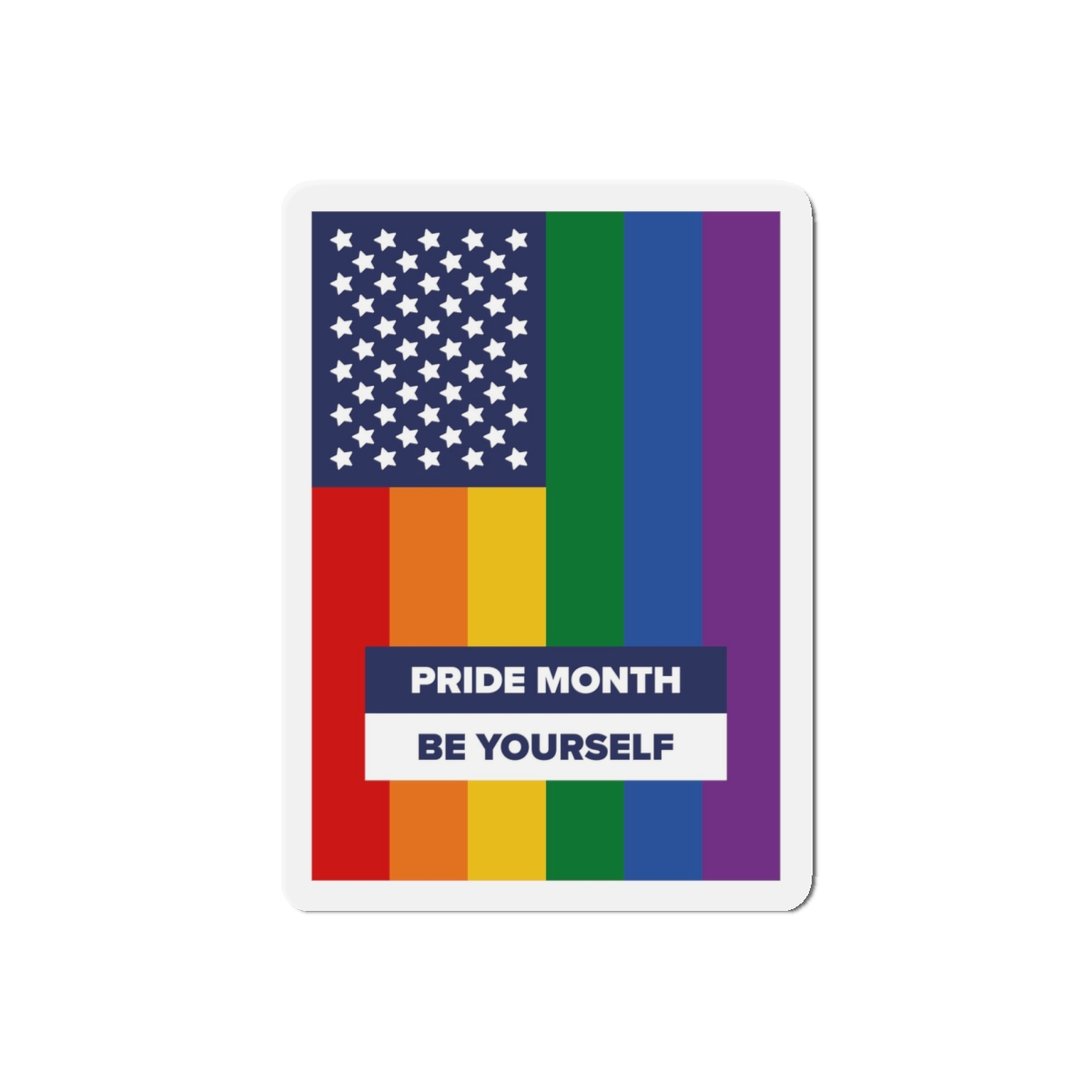 Lesbian Pride Design 8F6ACB Die Cut Magnets - Image 7
