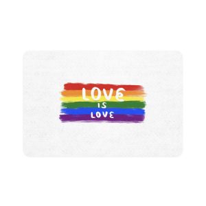 Pride Day Celebration Pet Food Mat 12x18