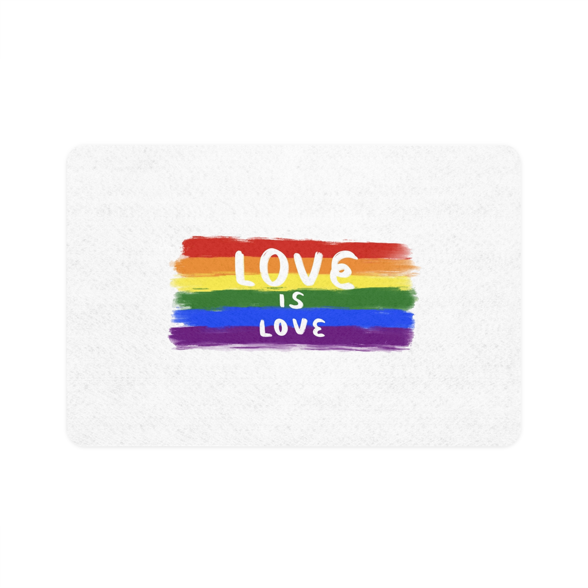 Pride Day Celebration Pet Food Mat 12x18