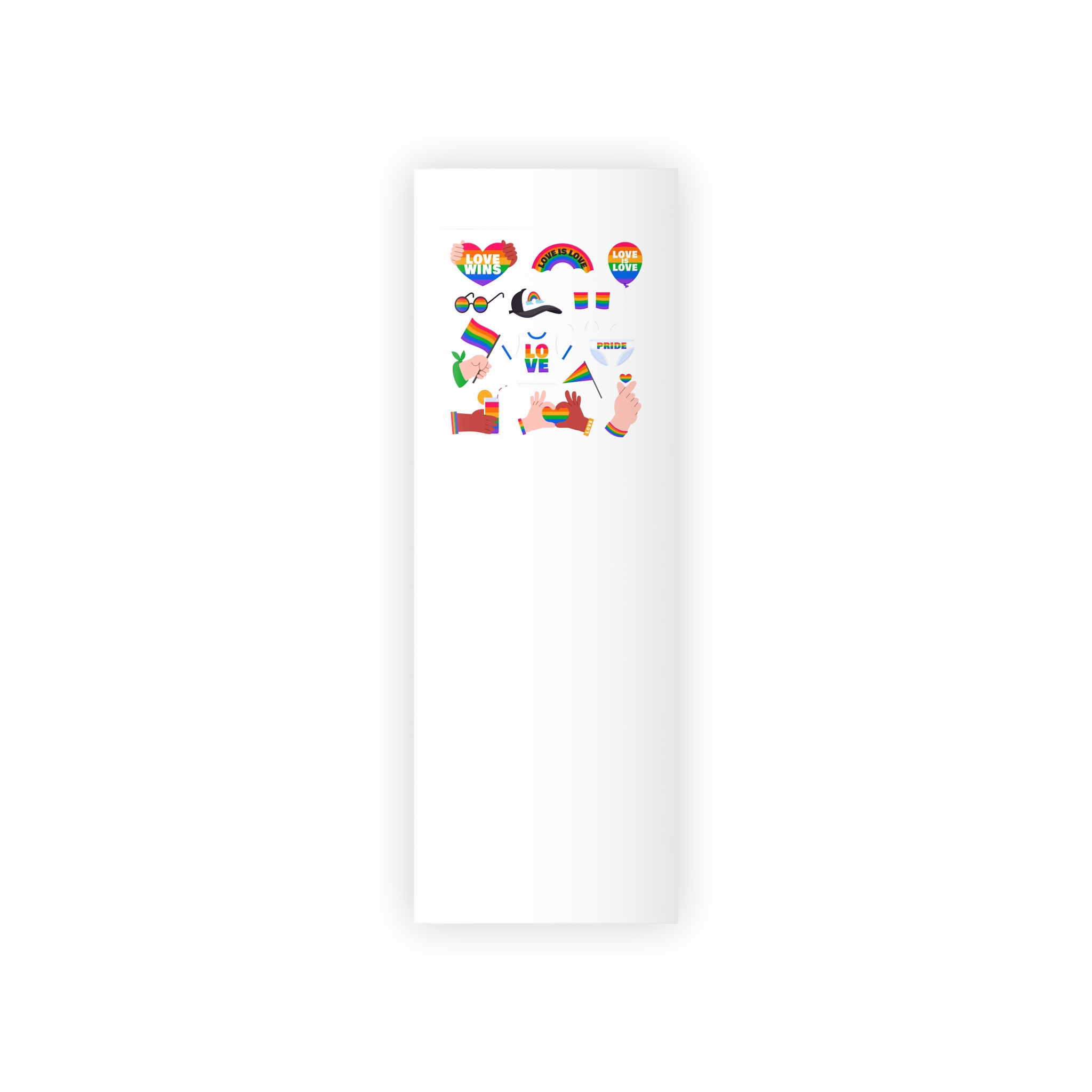 Elements Collection Pride Month Celebration Gift Wrapping Paper Rolls 1pc - Image 5