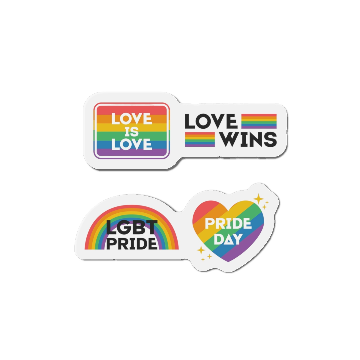 Pride Day Label Collection Design Die Cut Magnets - Image 13