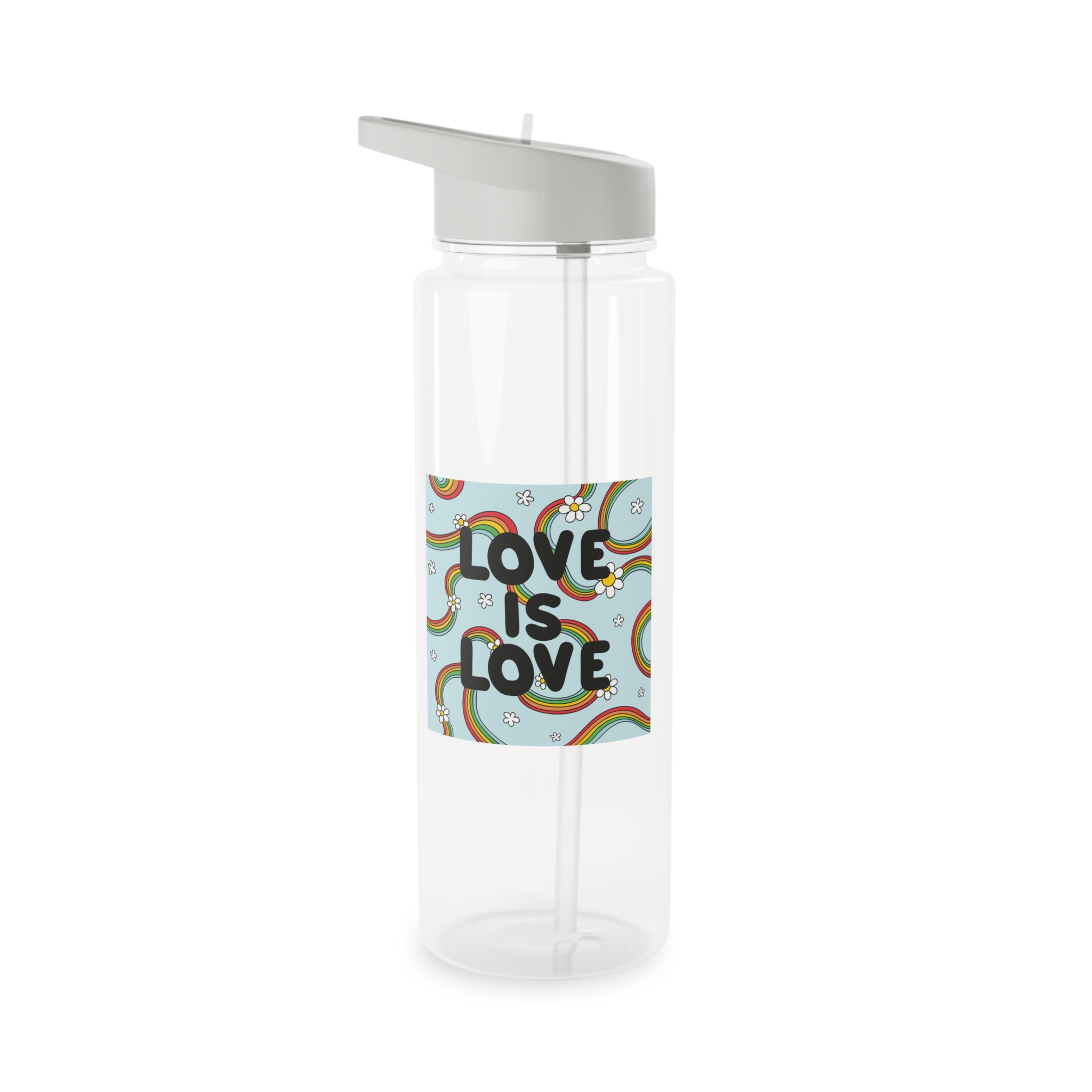 Pride Day Lettering Concept Tritan Water Bottle - Image 5