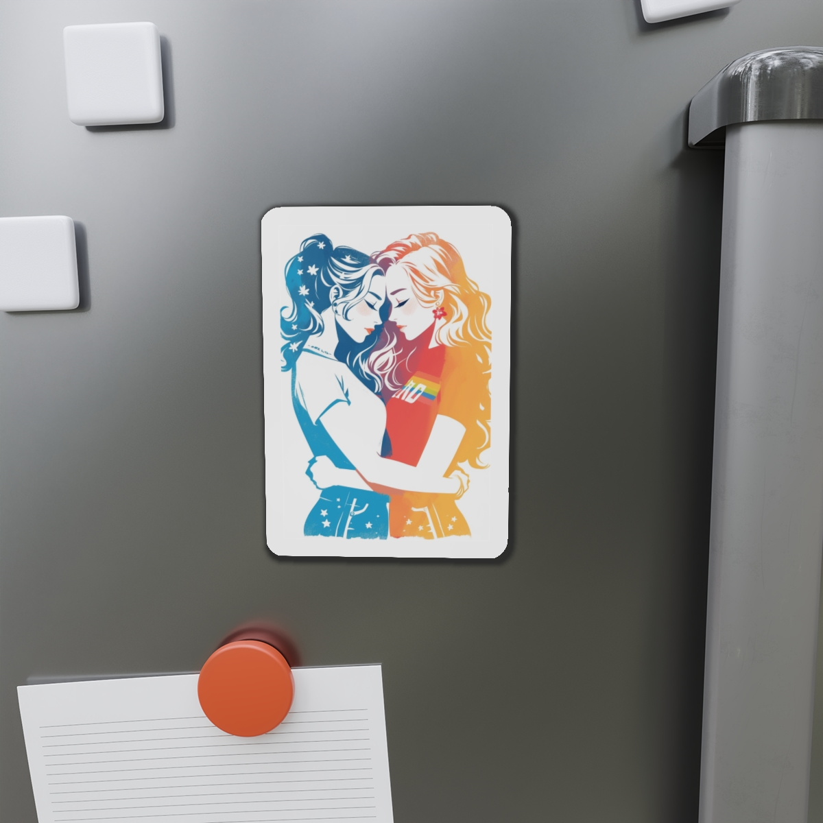 Lesbian Pride Parade Banner Die Cut Magnets - Image 11