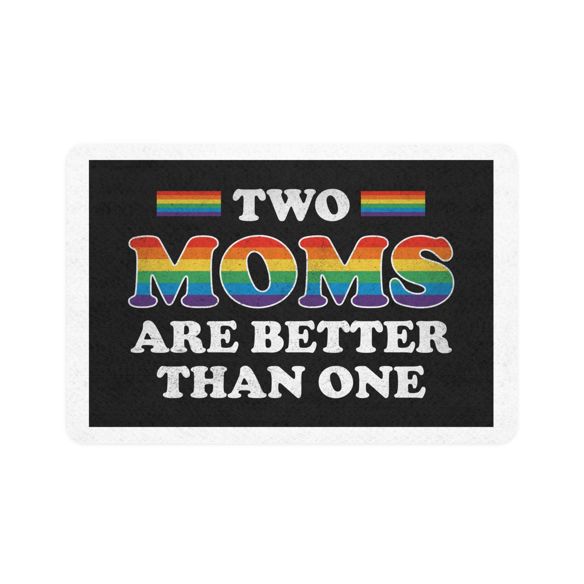 Pride Gay Rainbow Typography Vector Premium T Shirt(2) Pet Food Mat 12x18